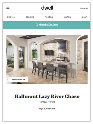 Ballmont Lazy River Chase by Laurie Rudd. Ryan Hughes Design Build, featured on Dwell - Fall 2019