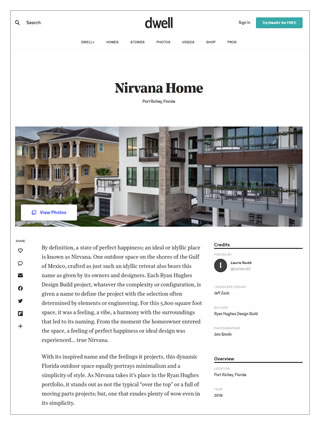 Click here to view Ryan Hughes Design Build Nirvana featured on Dwell website August 2020