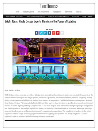 Click here for Haute Residence Bright Ideas: Haute Design Experts Illuminate the Power of Lighting April 5 2024 (pdf)